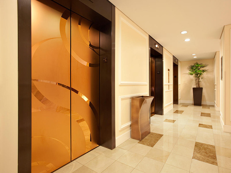 0.3mm Elevator Stainless Steel Mirror Etched Brushed Finishes Custom Interior Patterns