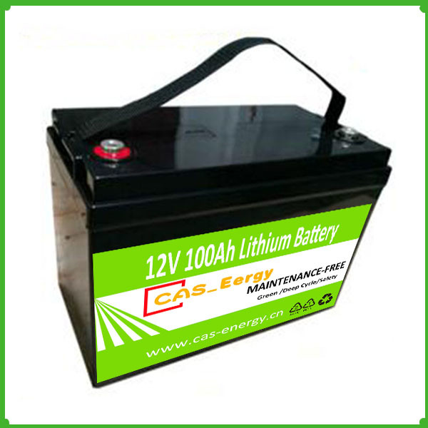 Deep cycle rechargeable 12V 100Ah lithium ion solar energy storage lifepo4 12V battery
