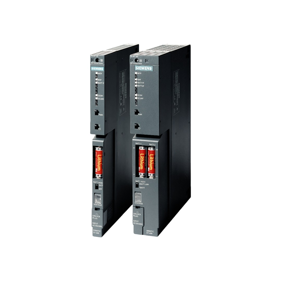 SIEMENS SIMATIC PLC S7-400 6ES7405-0KR02-0AA0 PS405 10A 19.2 to 72VDC 5VDC 10 A and 24VDC 1A