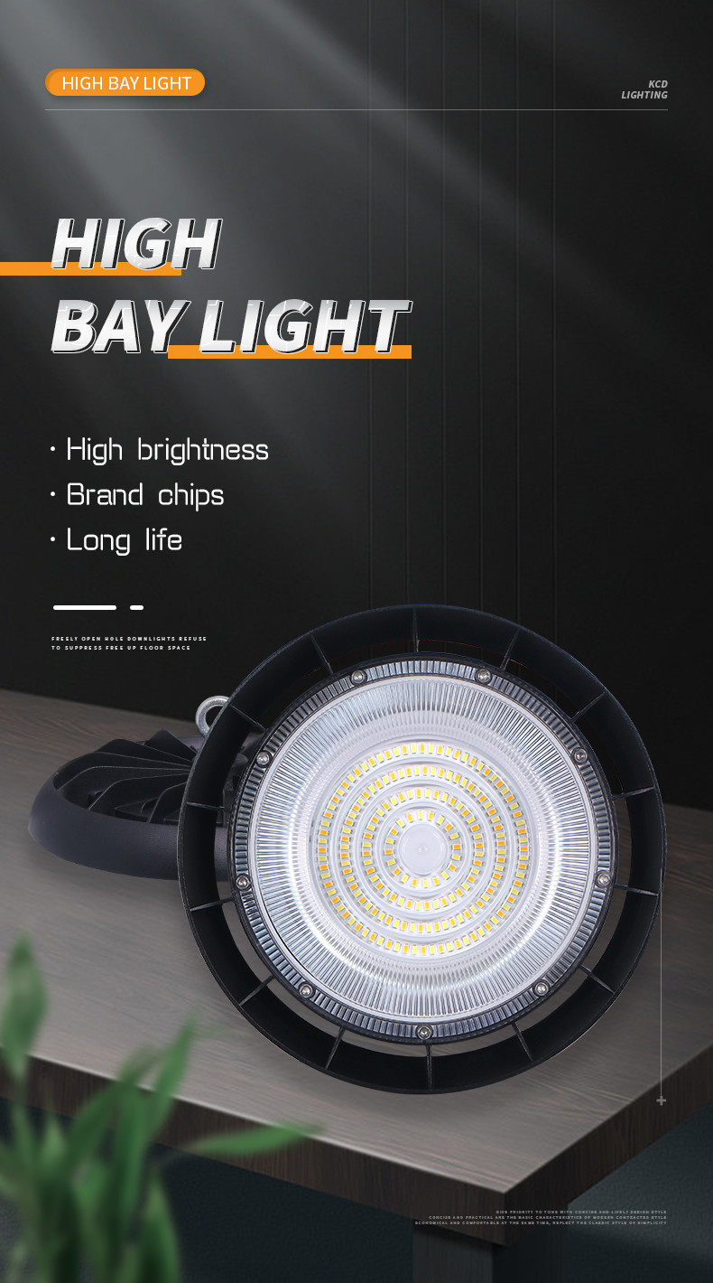 HIGH BAY LIGHT CCT Power Tunable IP65 Industrial Commercial Highbay Fixture Warehouse Shop LED High Bay Light