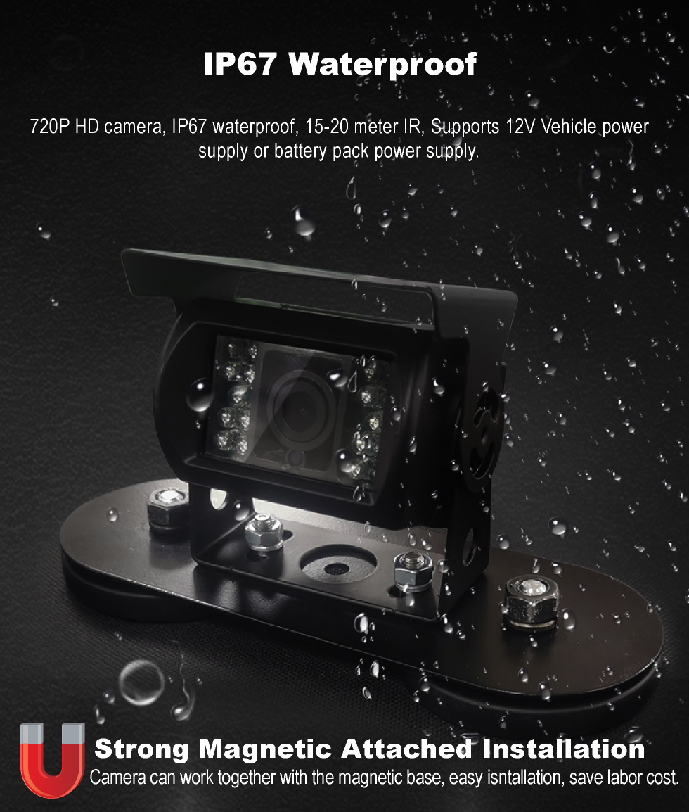 7 Inch Full View IPS HD MDVR Monitor Supporting 2CH 4CH Video Recording
