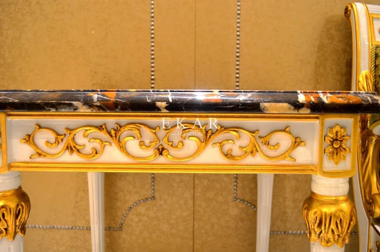 Small Vintage High Quanlity Classic End Table Marble Top Corner Table And Side Sofa Table