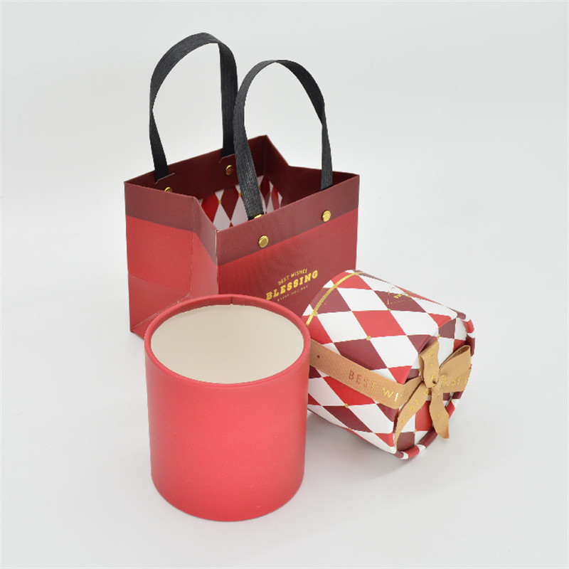 CMYK Flower Arrangements Box , 157G 2mm Rose Bouquet Box Tube