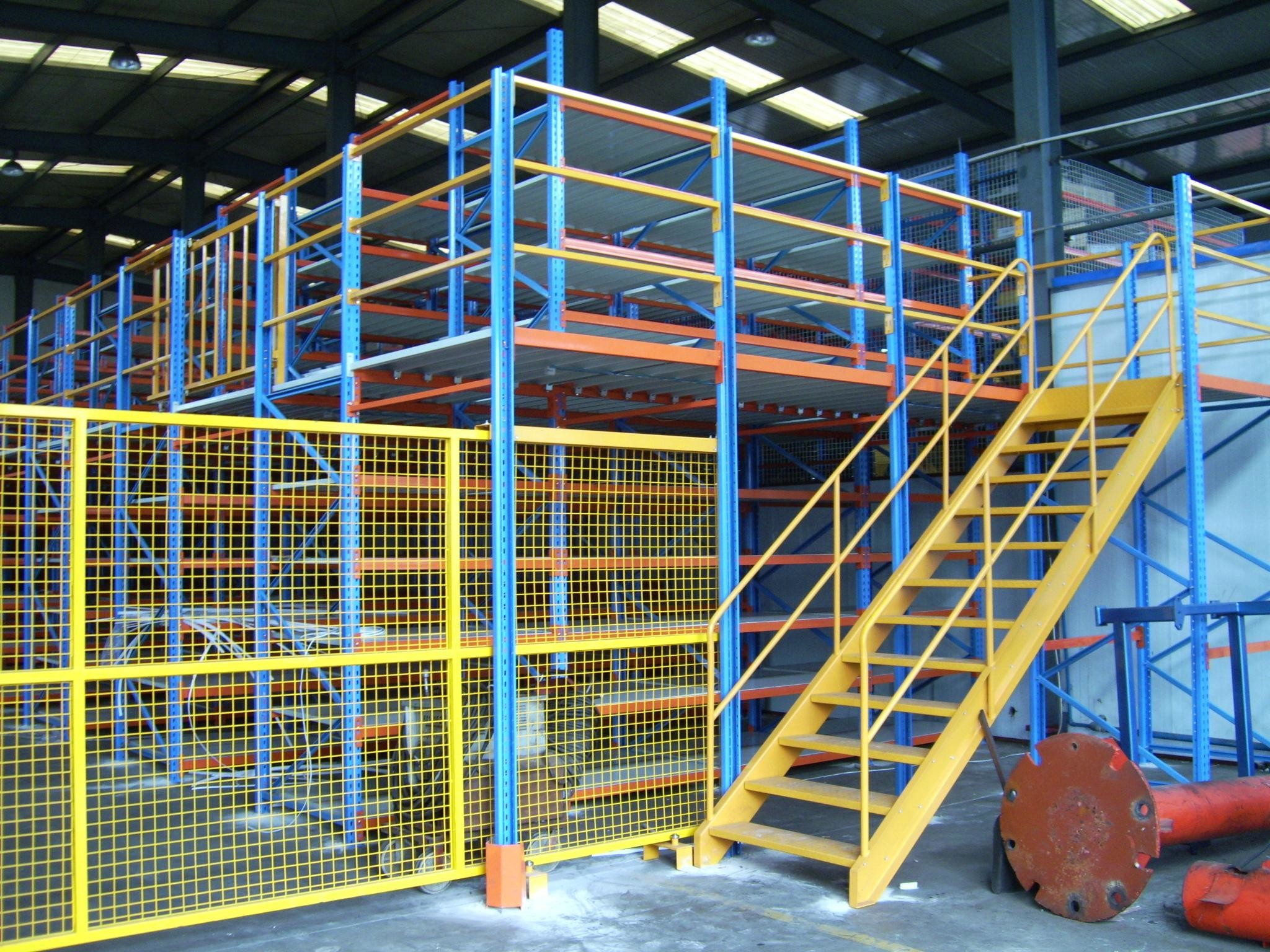 Steel Mezzanine Heavy Duty Shelf Customized Storage Tire Racking
