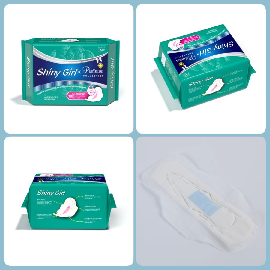 Menstrual Bamboo Sanitary Napkins Pads Day Use Disposable 245mm For Women
