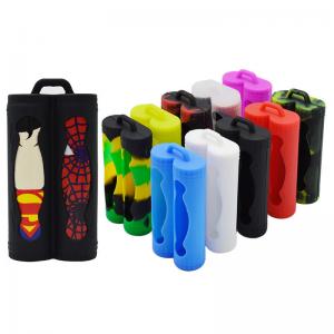 China Two Battery Cover Protective E Liquid Vape Pod Case Colorful Silicone 18650 Battery on sale