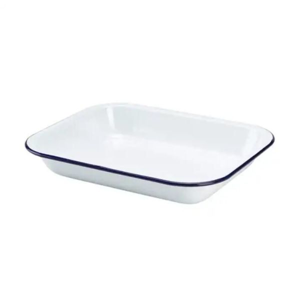 Custom Color Vintage Retro Enamelware Camping Plates Bowls Set For Travel Restaurant Hotel