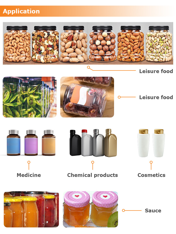 Dried Fruit Snack Nut Plastic Bottle Filling Machine With Multihead Weigher Inclined Conveyor