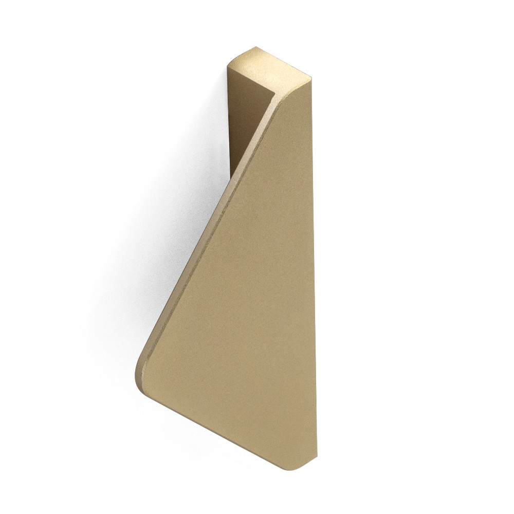 OEM 120mm Aluminium Furniture Drawer Handles Gold Triangle Drawer Knob