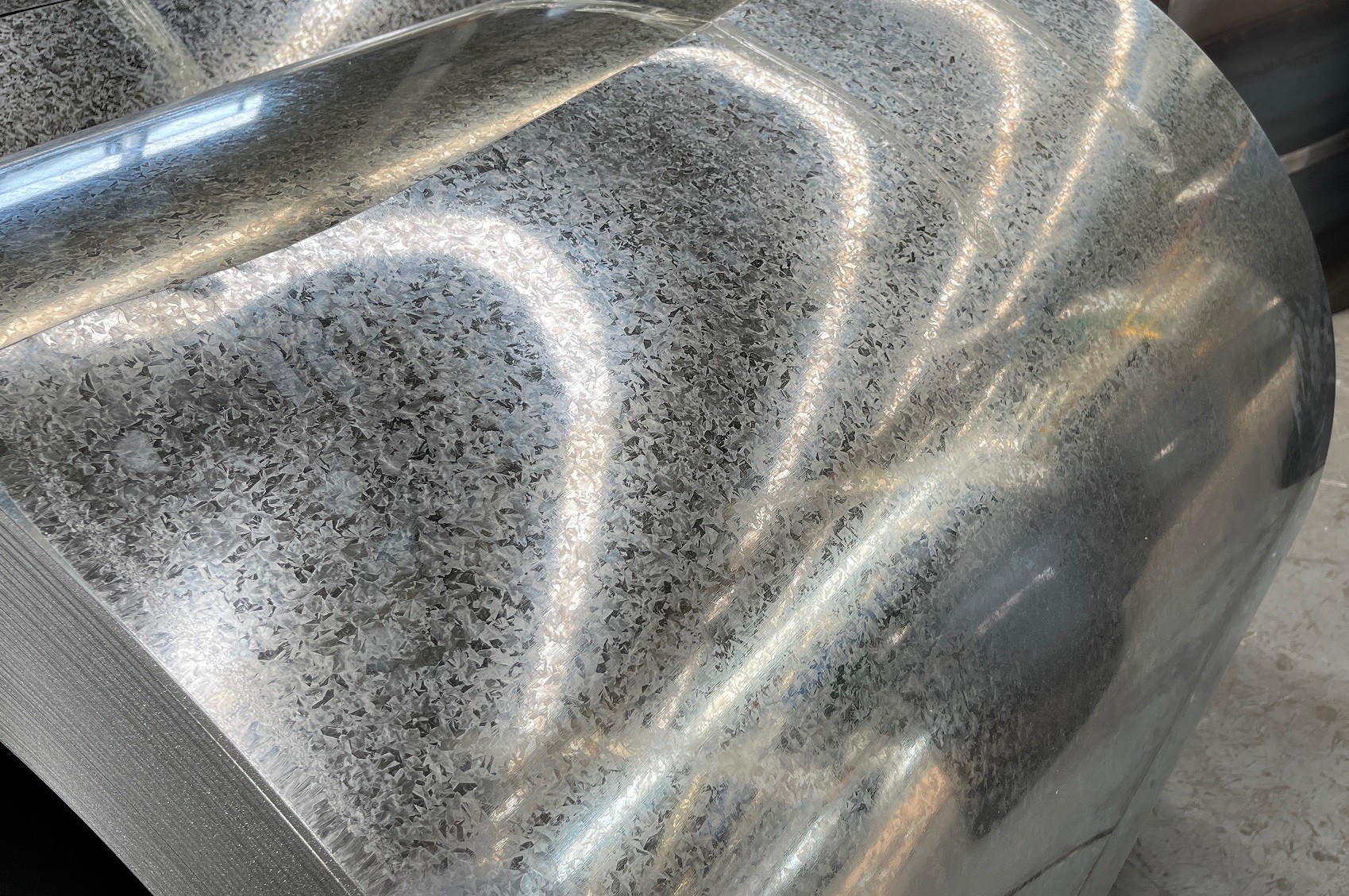 hDGI chromated 6+ Zinc 100g/Sqm Bright regular Spangle Hot-Dip Galvanised Steel GI Coils For rolling Doors S320GD