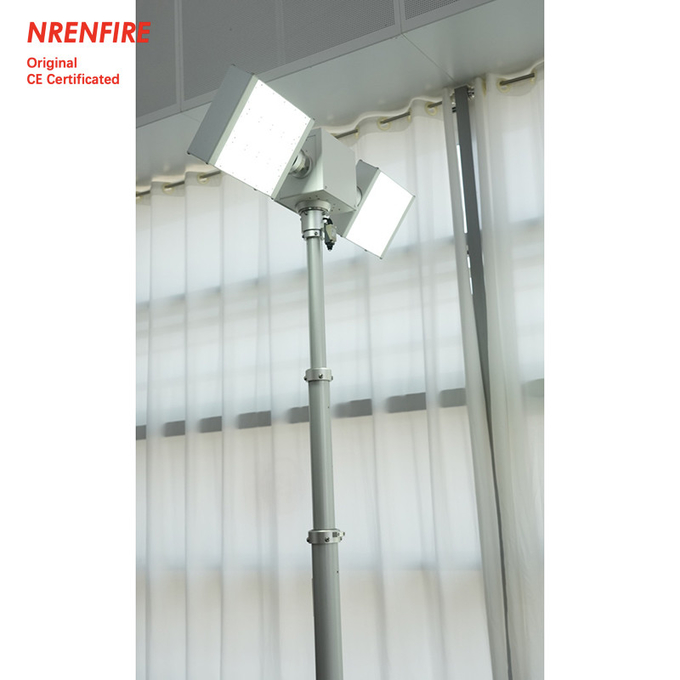 1.8m roof top mounted pneumatic telescopic mast light tower for fire truck NR-R1800-240