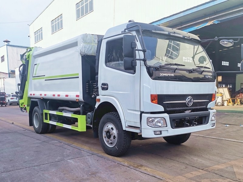 Dongfeng 8m3 Garbage Compactor Truck Rubbish Bin Collection Dump Truck For Waste