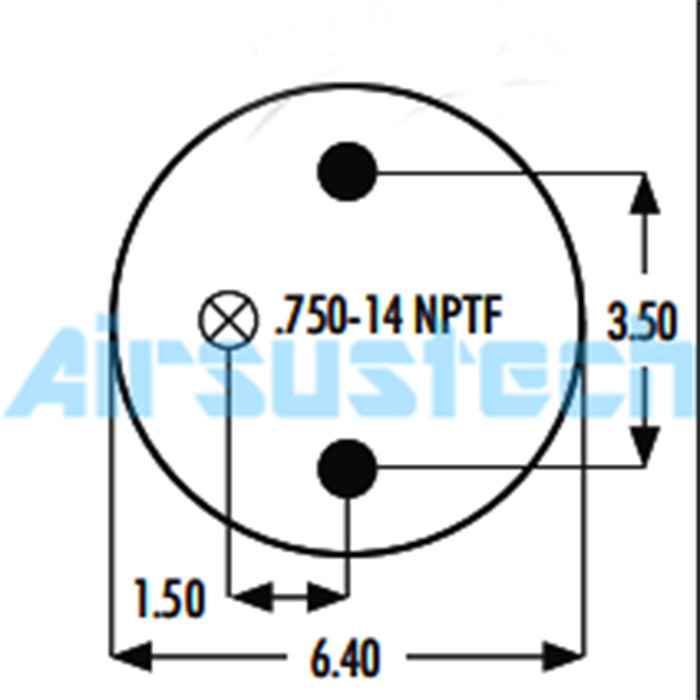 Dependable Goodyear Suspension Spring 2B9-270 Double Convoluted Rubber Airbag