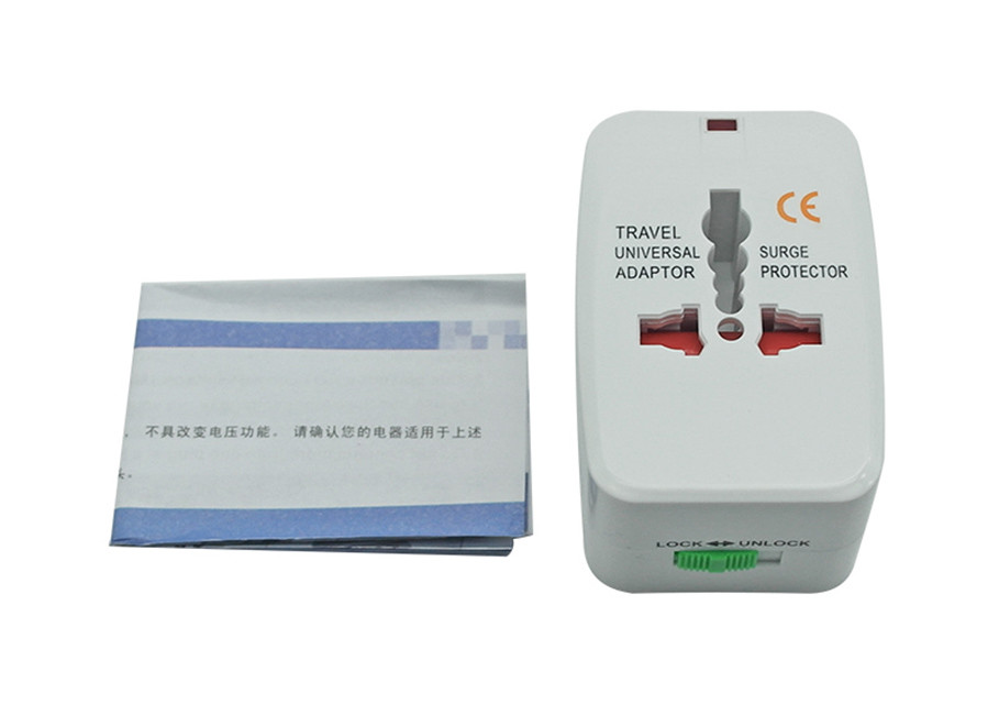 2 USB Port Charger Electric Plug Adapter , Universal World Power Plug Adapter