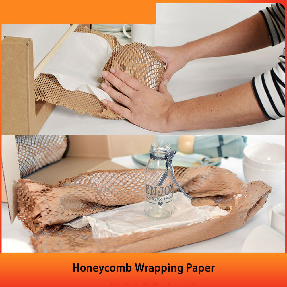 Cushioning Sheet 80gsm Honeycomb Craft Paper Wrapping Glass Wine