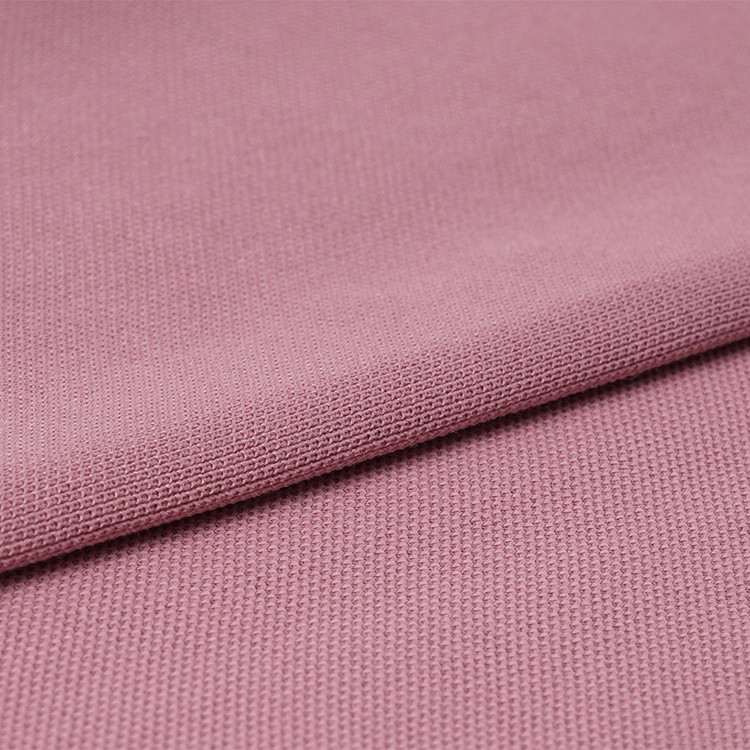 Sweat Absorbing Polo Shirt Cotton Fabric Heavy Weight Combed Pique Material