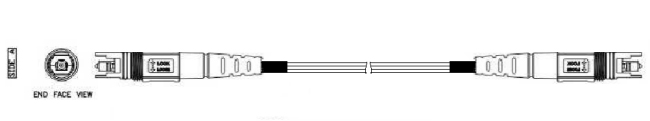 G657A1 Fiber Pre Connectorized Cable With Optitap Waterproof Adapter