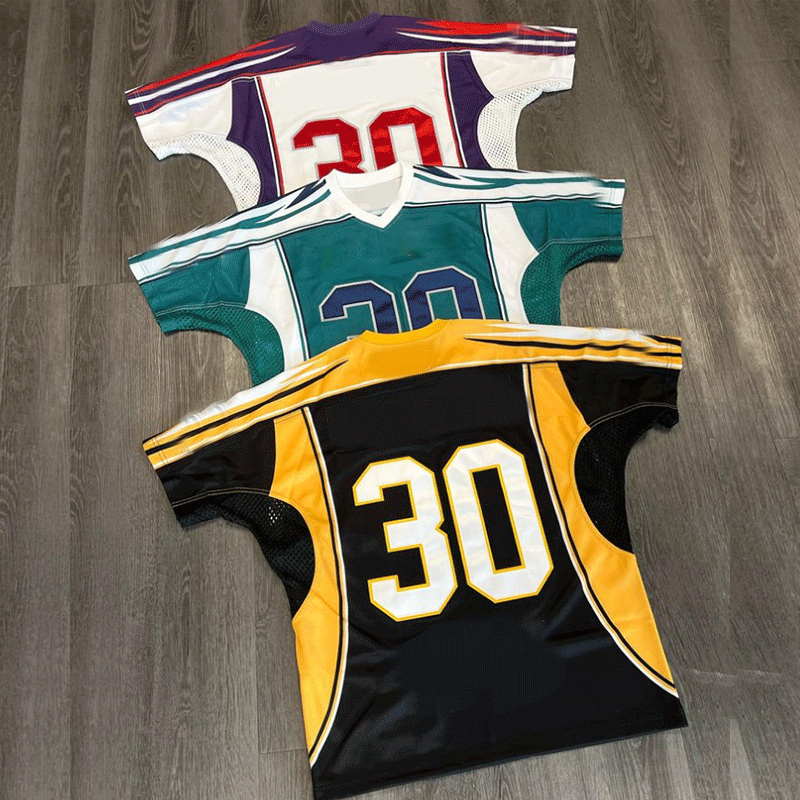 Custom Jersey T Shirt Logo Summer High Quality Football Oversized Quick Dry Printing O-Neck Cropped Mesh Baseball Jersey T-shirt