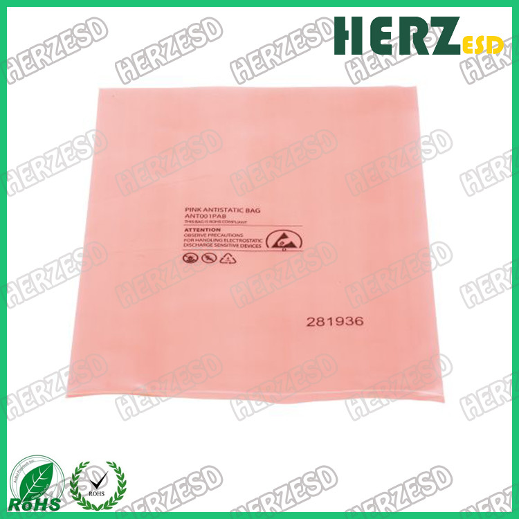 LDPE PE Film ESD Shielding Bags , ESD Moisture Barrier Bag