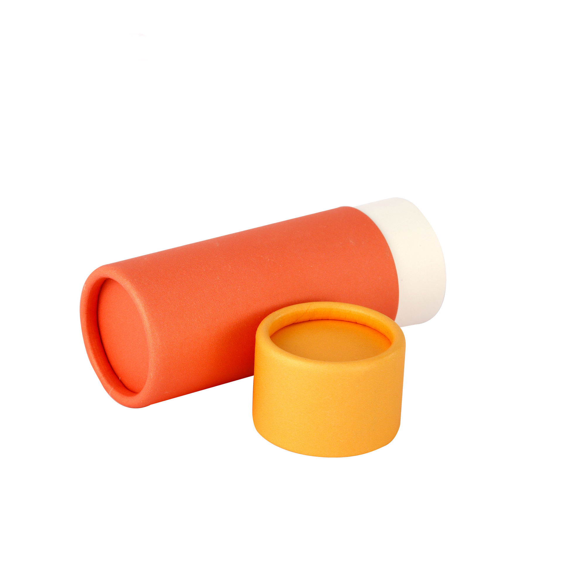 Food Grade Paper Cylinder Containers Embossed Debossed CMYK Printing
