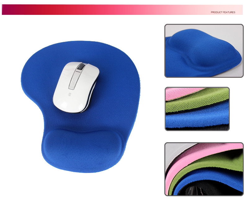 Ergonomic Pink Mouse Pad With Wrist Rest
