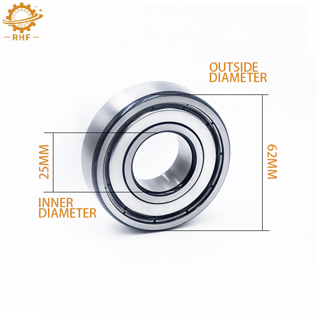 Oil Lubricated 6305 Gcr15 Deep Groove Ball Bearing with RS Seals and Standard Vibration