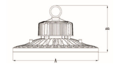Dualrays HB4 Series UFO High Bay Light With Pluggable Motion Sensor In Netherlands Warehouse