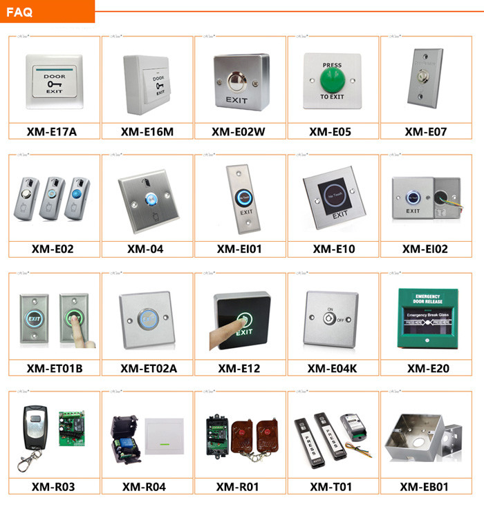 Touch Sensor Door Exit Push Button LED Indication For Access Control Systems