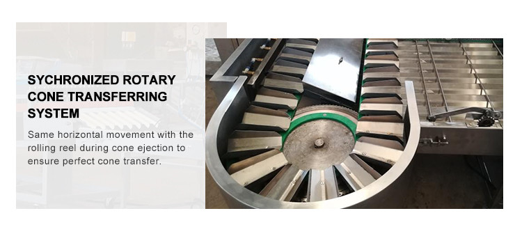Large Stainless Steel Barquillo Cone Production Line Fully Automatic Ice Cone Maker