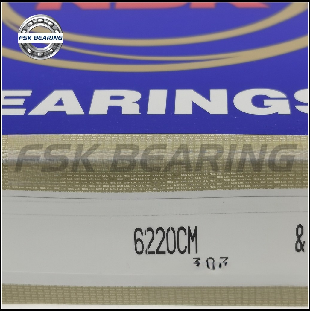 Open Type 6220CM 6220 Single Row Deep Groove Ball Bearing 100*180*34 mm Steel Cage