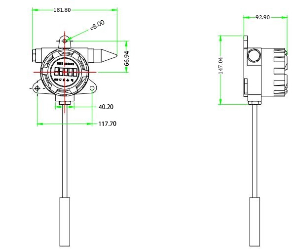 Explosion-proof Liquid Level Gauge Size