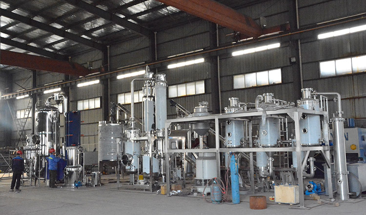 5.6kw Continuous Flow Horizontal Film Evaporator