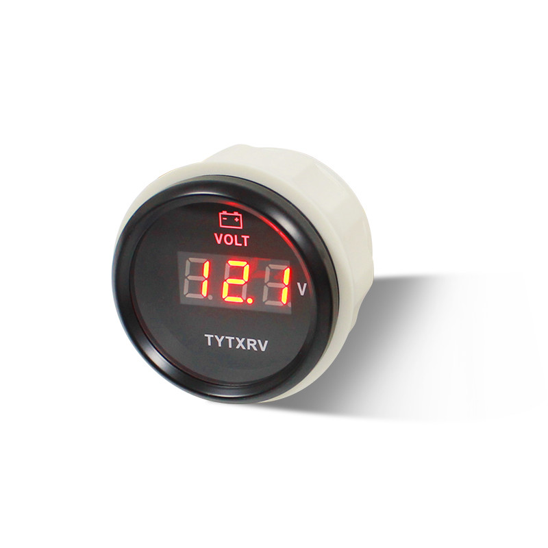 52mm Automotive Pointer 24 Volt Gauge For Auto Truck RV Boat Yacht