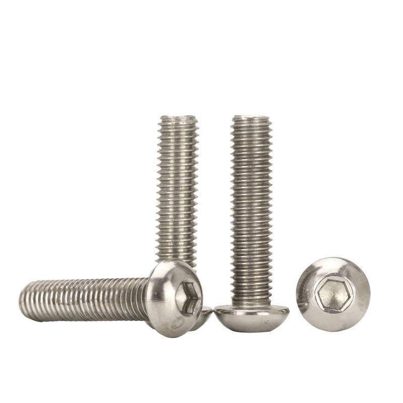 Hot Sales 2205 2507 Stainless Steel Hexagon Socket Screws Round Pan Head Machine Screw