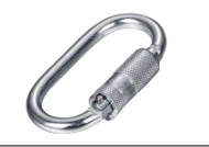 Self-Locking Steel Carabiner for Climbing And Emergency Rescue ISURE MARINE