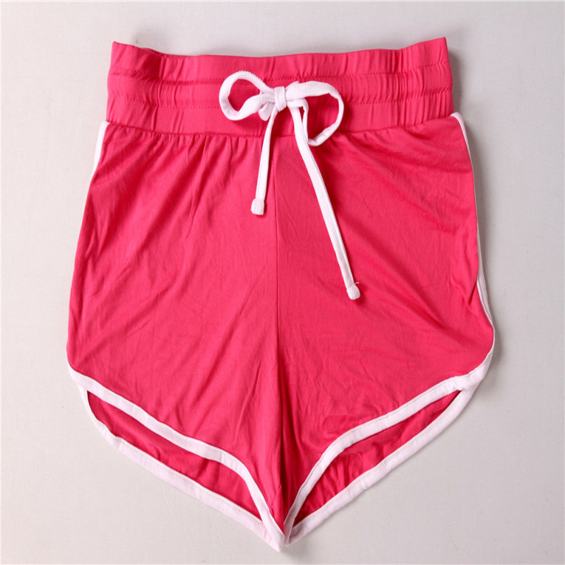 Pink Women'S Pull On Knit Shorts 92% Polyester 8% Spandex