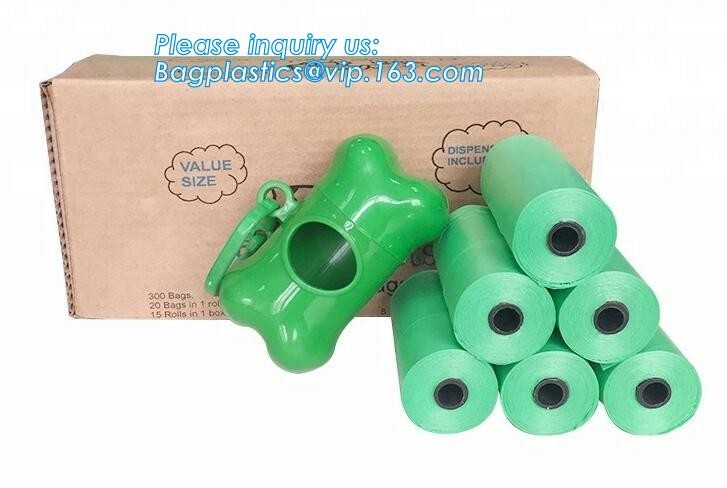 High Quality Eco-friendly Degradable Fashion With Printing Doggy Pet Dog Waste Poop Bags, Eco friendly pet dog waste poo
