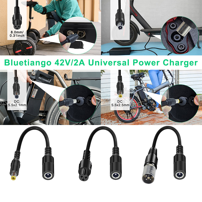 3 in 1 Universal Charger Input 100-240V IEC C8 Inlet 42V 2A Laptop Power Supply Adapter