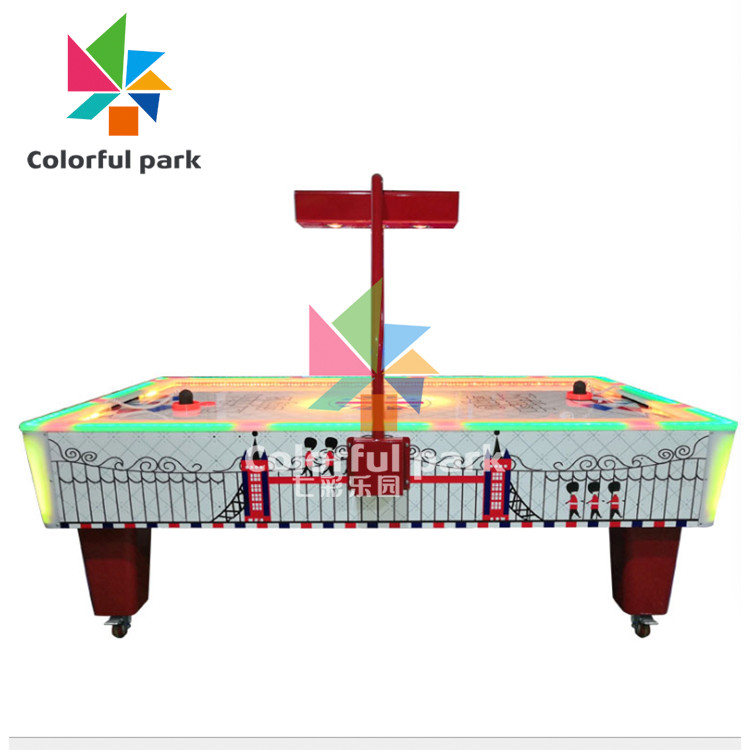 200W Coin Operated Air Hockey Table With Led Lights For 2 Players