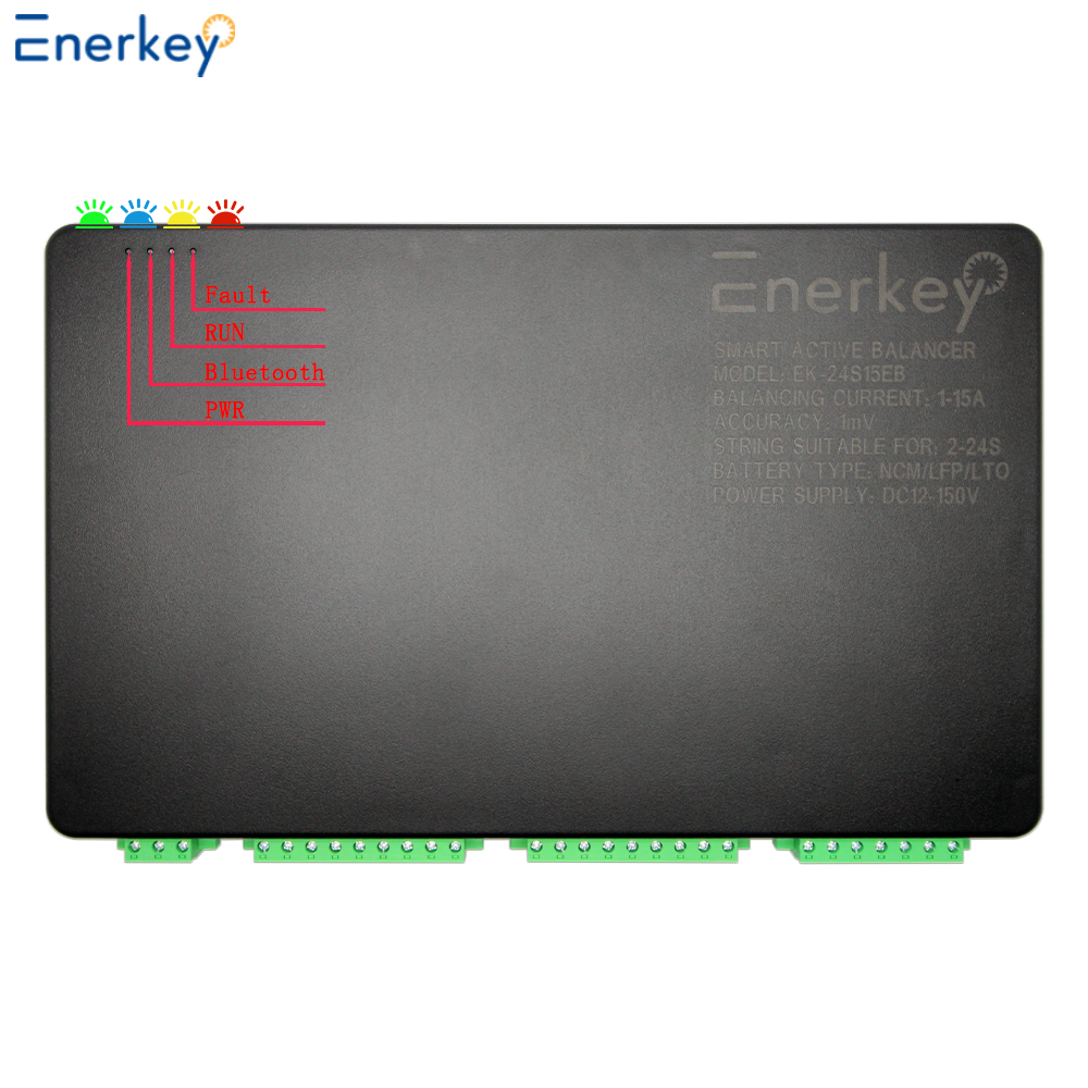 2S - 24S 15A Lithium Battery Smart Active Balancer With Bluetooth For Power Box