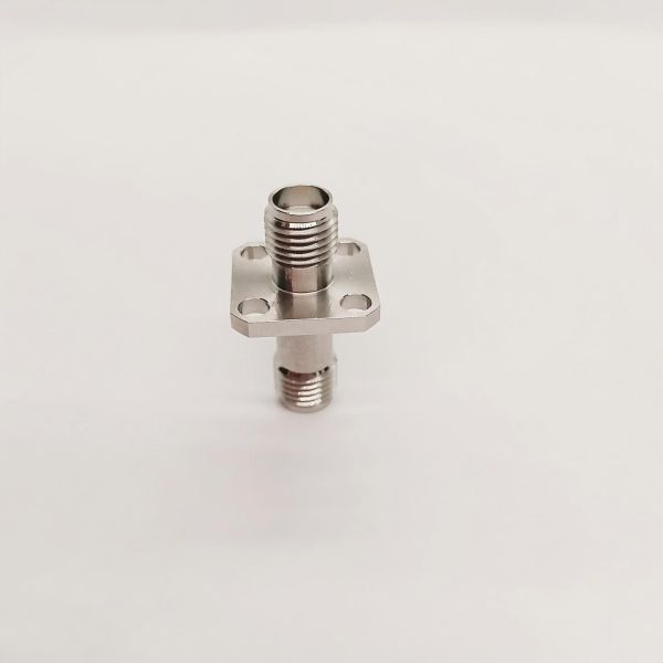 Stainless Steel Flange Adapter SMA Female To Female 4 Holes DC-18GHz RF Adapter