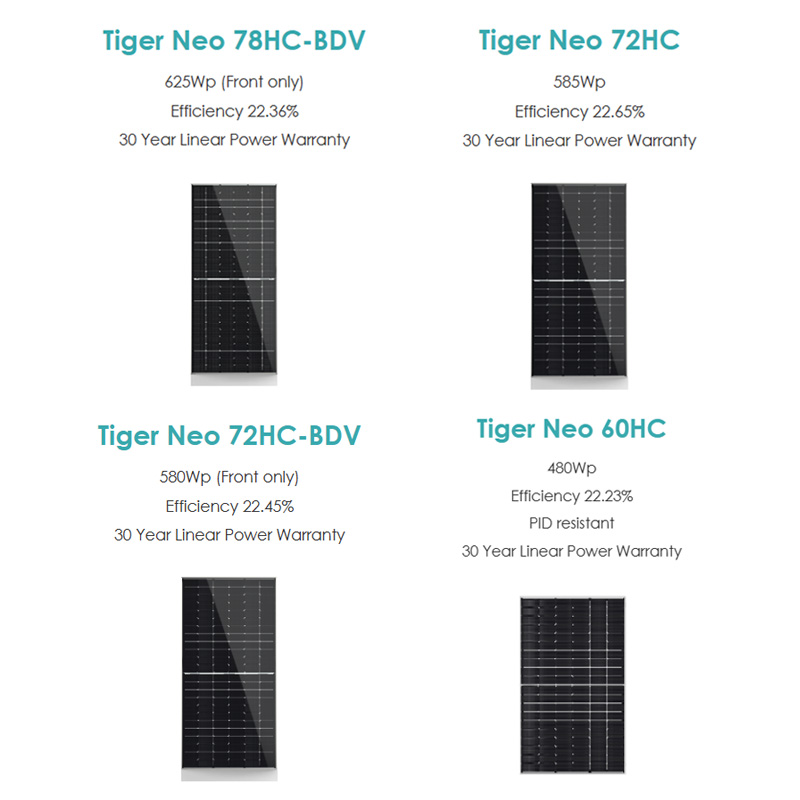 2.0mm Back Glass Jinko Mono N Type Tier 1 Solar Panels 700Watt 710Watt 720Watt for Pv Modules