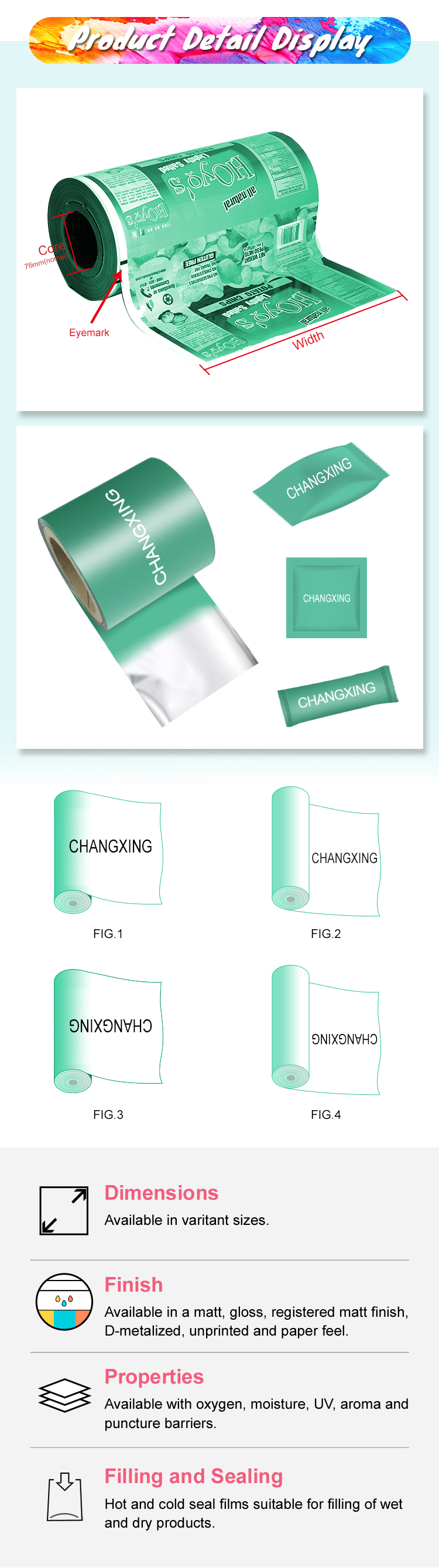 Food Printing 20 Microns PVC Shrink Sleeve Label Design Plastic Shrink Film SGS
