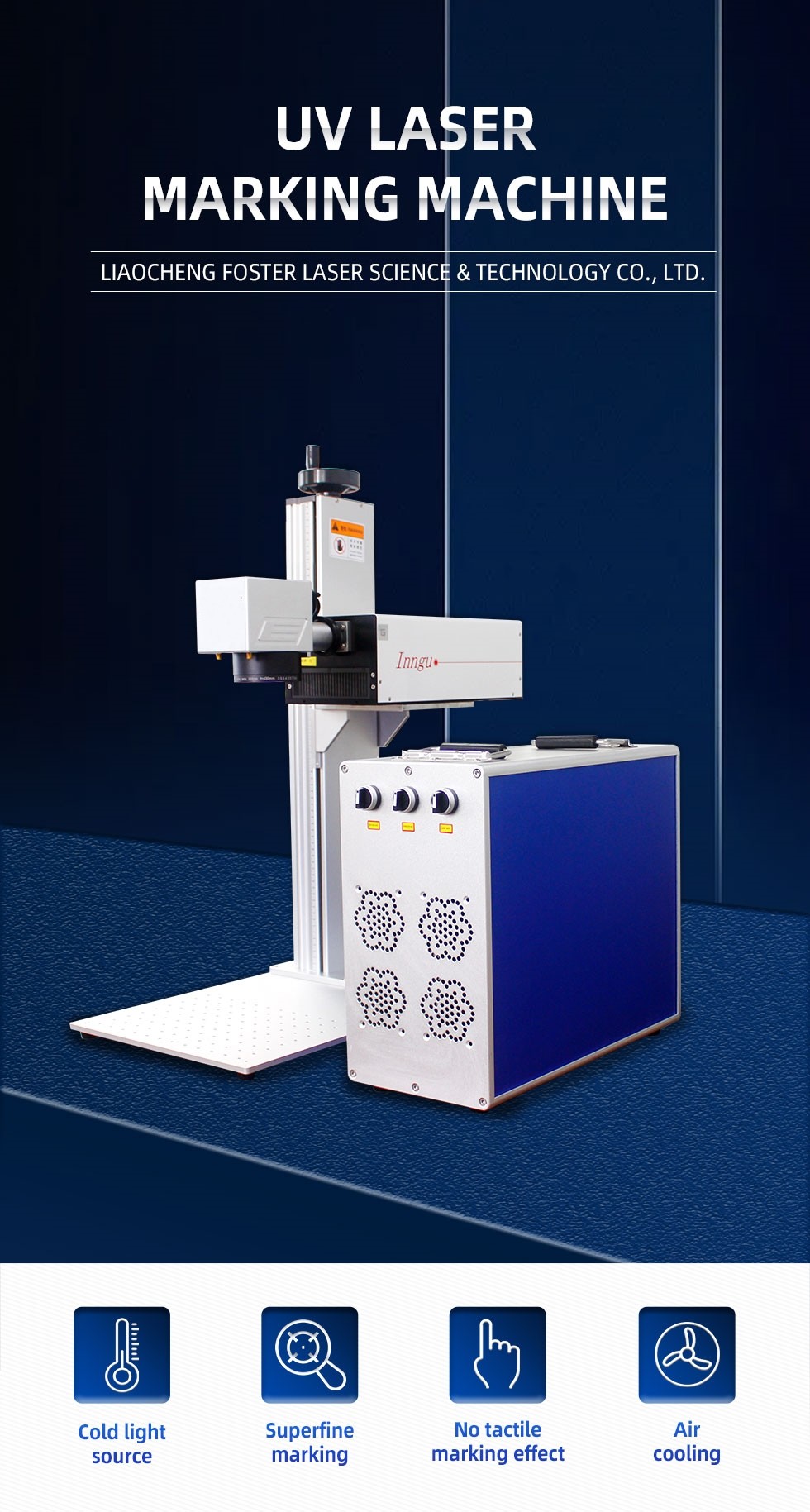 3W 5W 10W 15w Mini Portable Desktop Red Light Focusing System Color UV Laser Marking and Engraving Machine