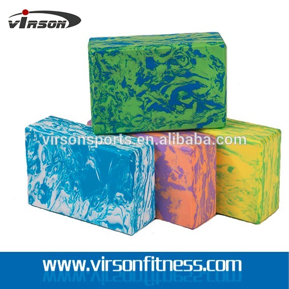 Virson oem custom logo print eva foam yoga block