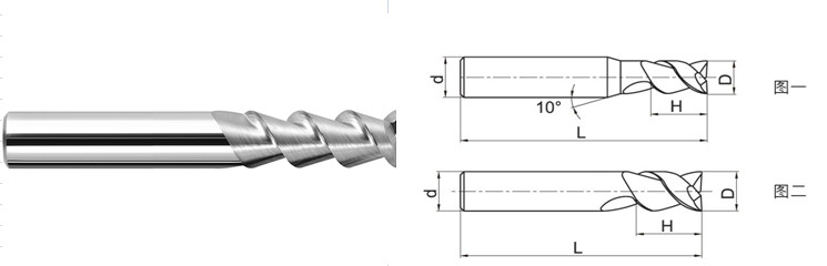 Professional Carbide Flat End Mill , Small Diameter End Mills For Steel Milling