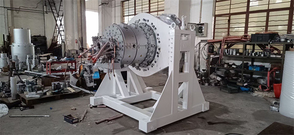 Rigid PVC Conical Screw Extruder , Plastic Twin Screw Machine