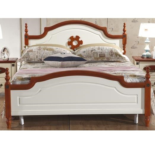 American Style Mediterranean White Clothes cabinet wooden wardrobe