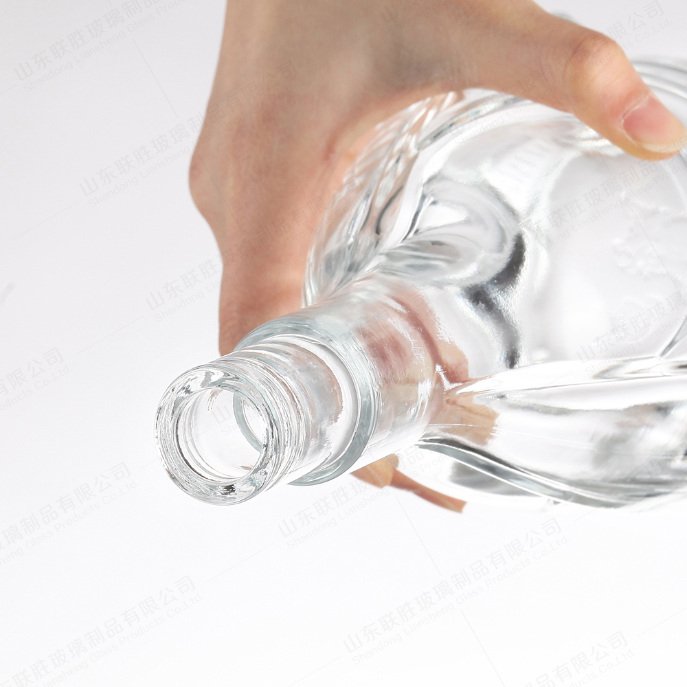 Glass Liquor Bottle with Cork 750ml 500ml 375ml 200ml 100ml Vodka Spirit Gin Rum
