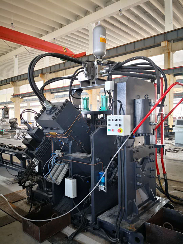 CNC Angle Punching Machine Line For Steel Tower Fabriaction Punching Force 1000kN